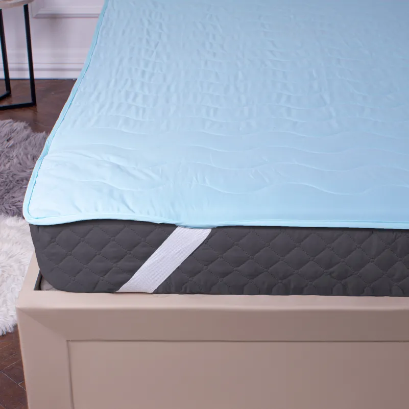 Наматрацник №1713 Eco Light Blue (EcoSilk) (звичайний з гумкою по кутах)  - 3
