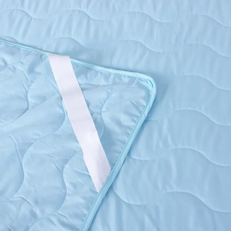 Наматрацник №1713 Eco Light Blue (EcoSilk) (звичайний з гумкою по кутах)  Фото - 7