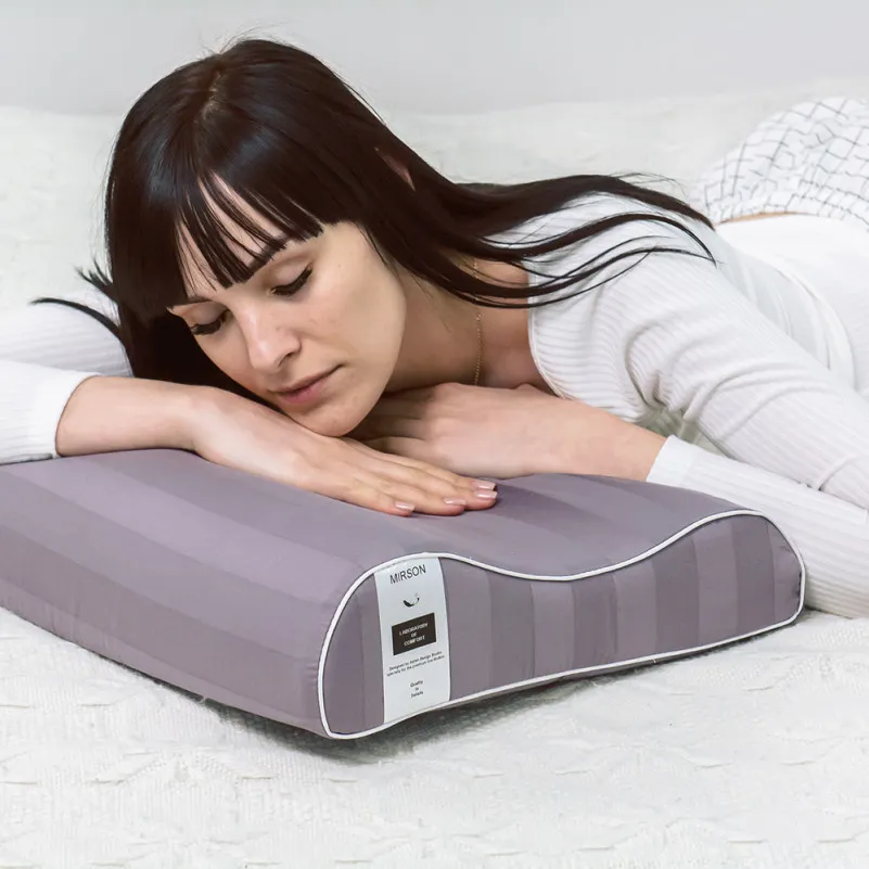 Подушка ортопедична №6005 Noble stripe Graphite 58*40*10,5 см - 6