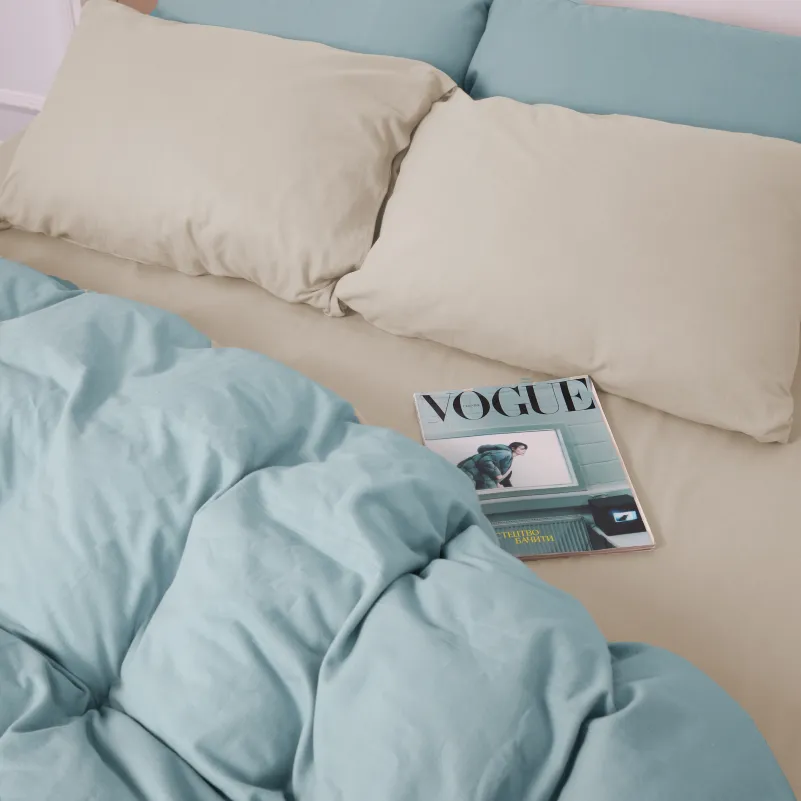 Комплект постельного белья JUNIOR Фланель 007-006 Milk/Menthol - 2