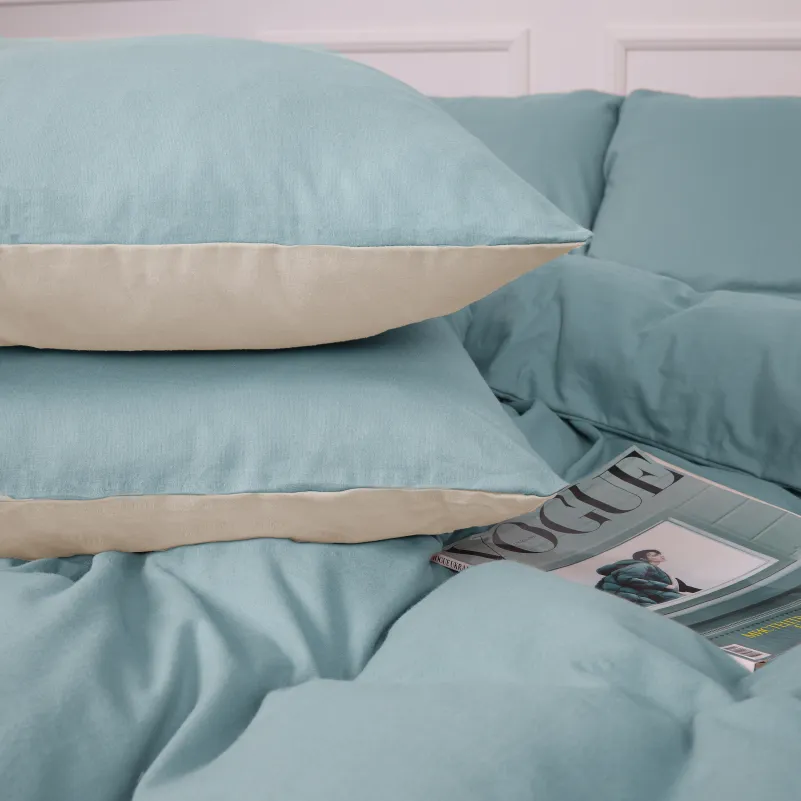 Комплект постельного белья JUNIOR Фланель 007-006 Milk/Menthol - 4