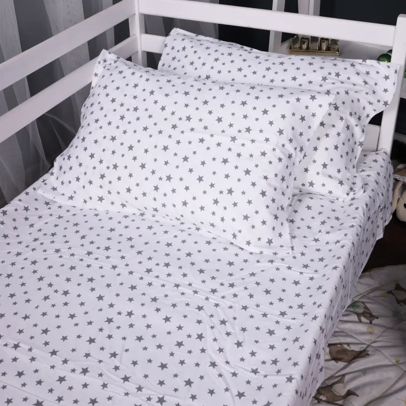 Комплект постельного белья JUNIOR Фланель 016 White Stars - 8