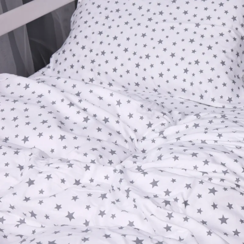 Комплект постельного белья JUNIOR Фланель 016 White Stars - 6