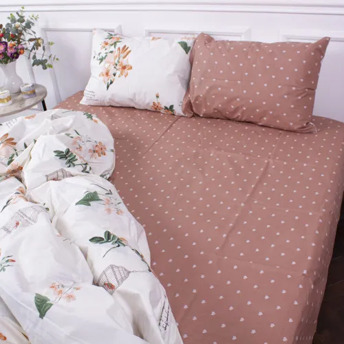 Простынь MirSon Ranforce Elite 17-0401 Bird in a cage