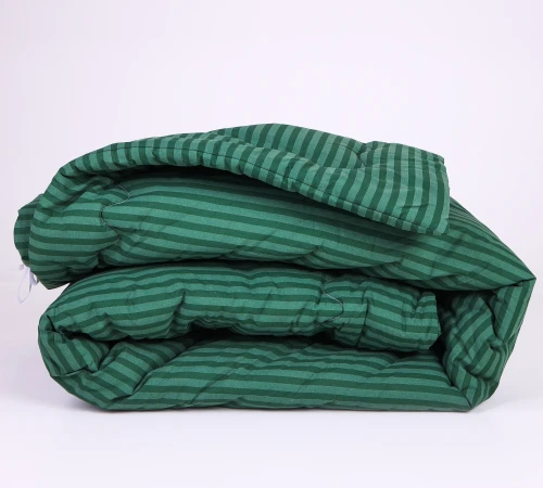 Одеяло антиаллергенное №126 Сolor Fun Line 17-0612 Stripe Emerald Tencel (Зимнее) Black Friday
