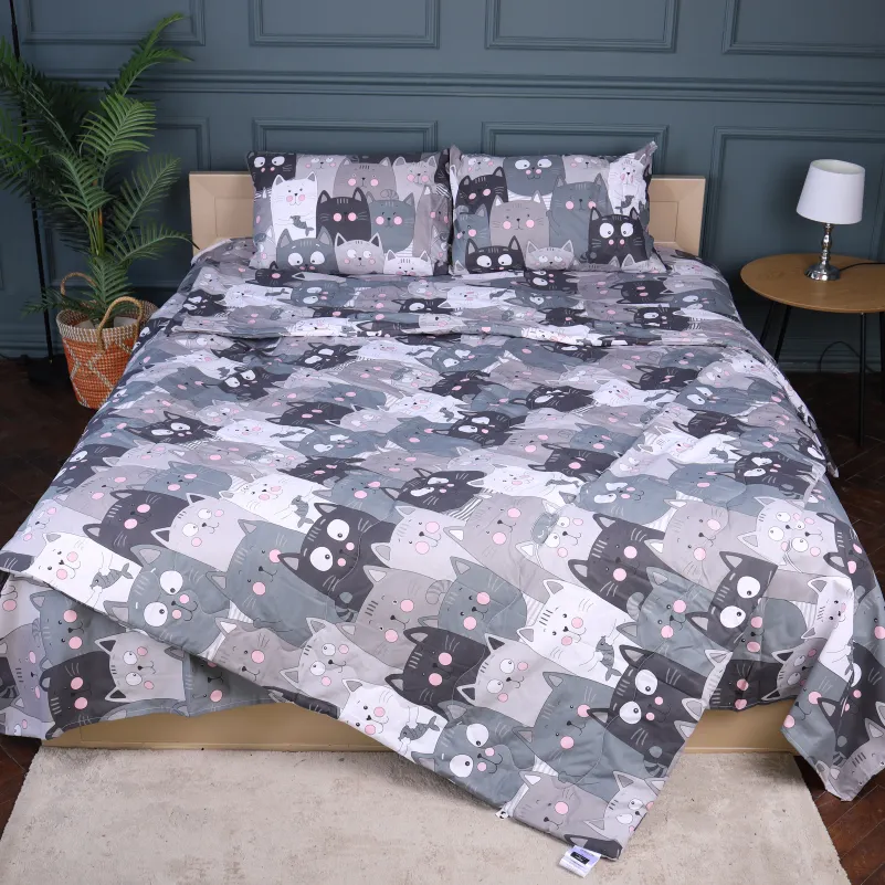 Ковдра №273 Сolor Fun Line 17-0543 Hendri з евкаліптовим волокном (2шт наволочки в подарунок) - 2