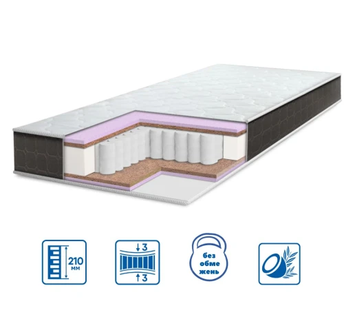 Матрац пружинний "незалежні блоки" ES Brave Spring Cocos