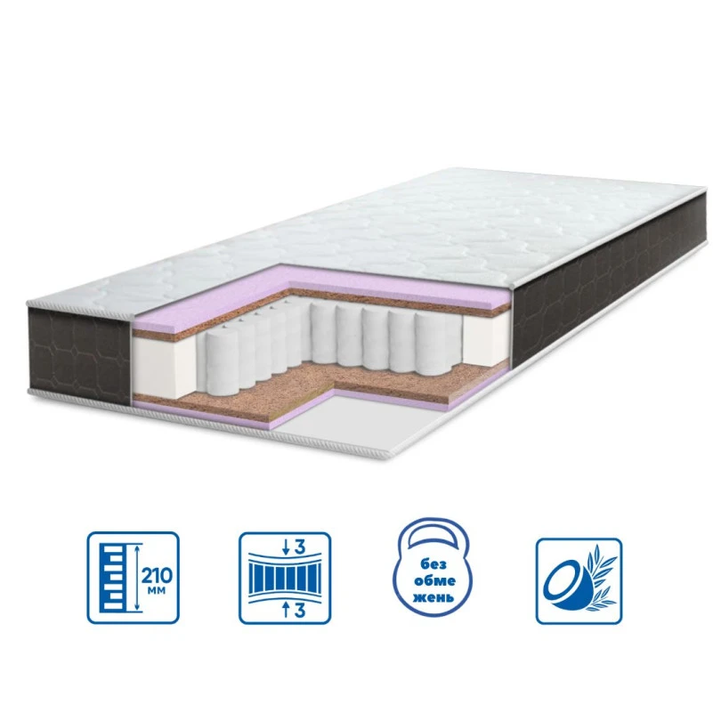 Матрац пружинний "незалежні блоки" ES Brave Spring Cocos