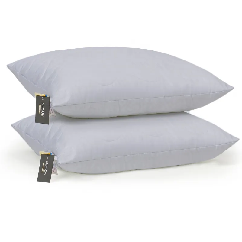 Набор шелковых подушек Eco Light Gray №9025 шелк Капок микросатин Фото - 6