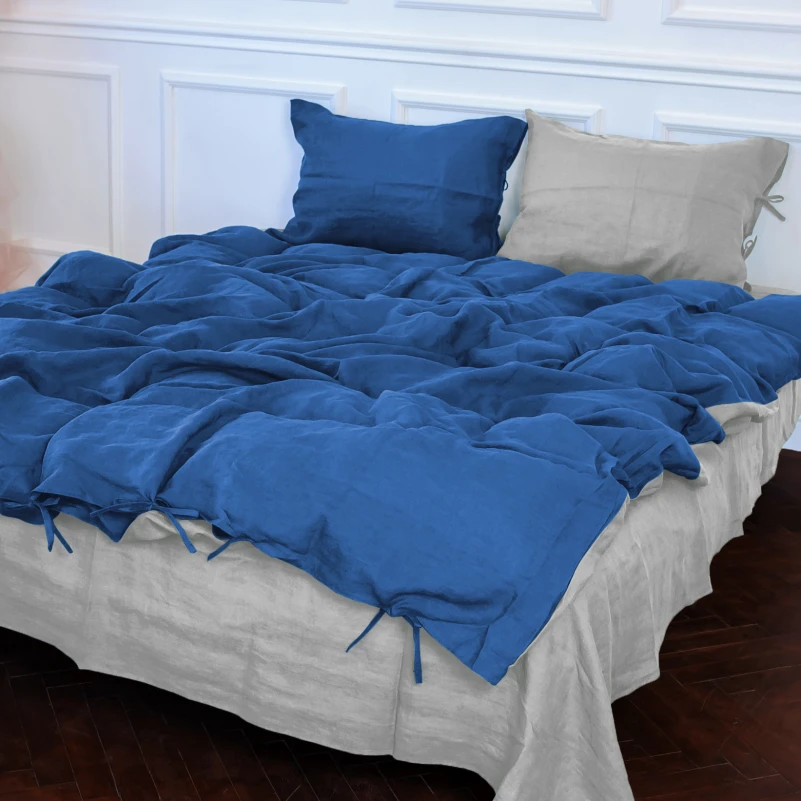 Комплект постільної білизни Льон Organic Natural Line "Aquamarine" - 10