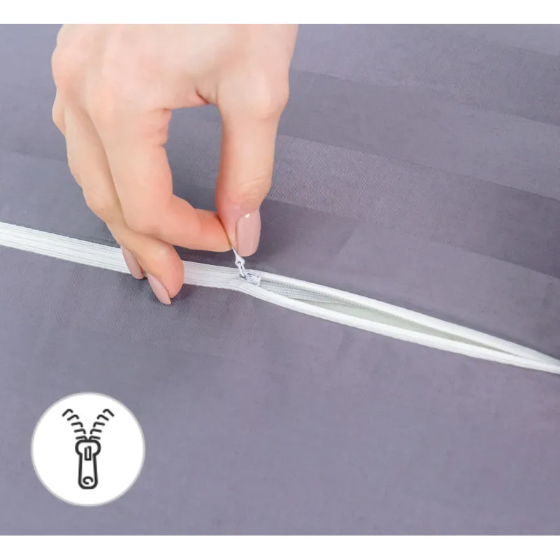 Подушка ортопедична №6005 Noble stripe Graphite 58*40*10,5 см - 7