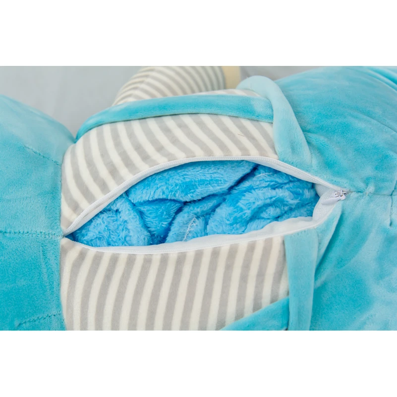 Плед+подушка детские №1052 Bear Blue - 3