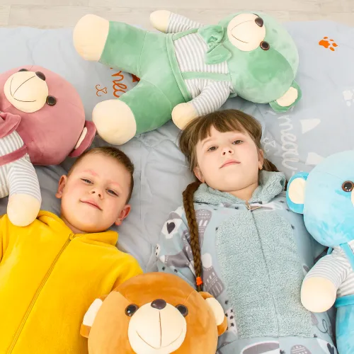 Плед+подушка дитячі №1052 Bear Blue - 5