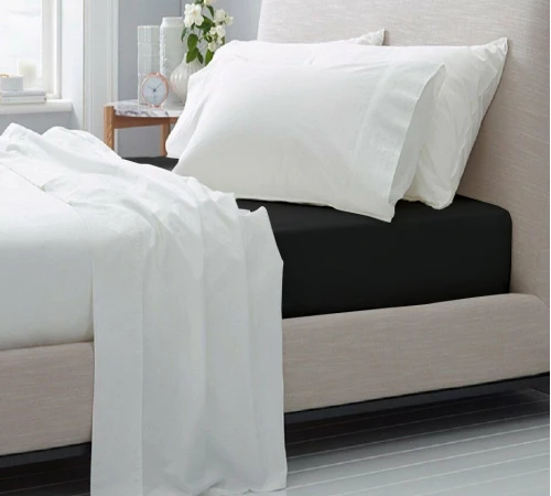 Простынь на резинке (САТИН) 0055 Black Pearl - высота 25 см (детские 10 см) - 2