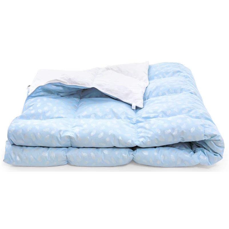 Одеяло пуховое KARMEN №1855 "Bio-Blue" 90% серый Bio пух тик (зима+) - 6