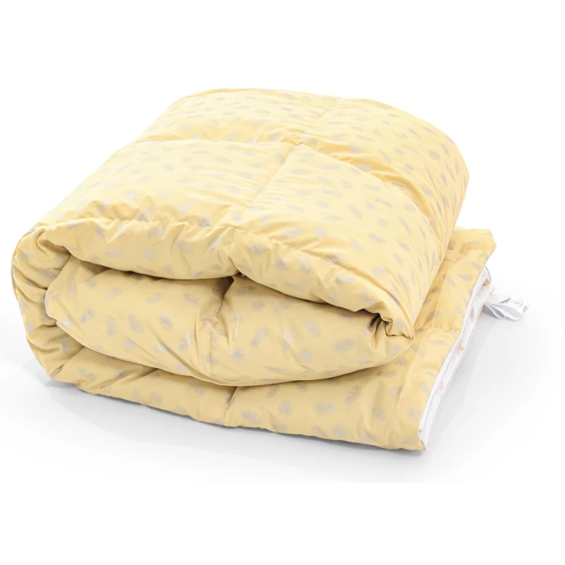 Одеяло пуховое KARMEN №1854 "Bio-Beige" 90% серый Bio пух тик (зима+) - 8