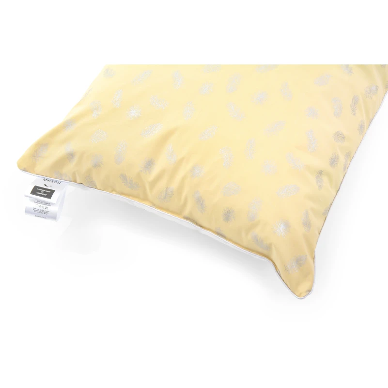 Подушка пуховая KARMEN №1800 "Bio-Beige" 90% Bio пух тик (мягкая) - 6