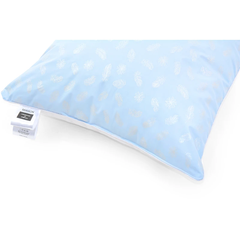 Подушка пухова KARMEN №1804 "Bio-Blue" 90% Bio пух тік (середня) - 6