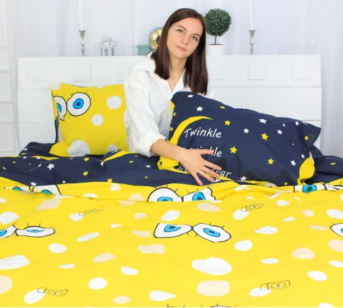 Простирадло MirSon Ranforce Elite 17-0182 Spanch Bob