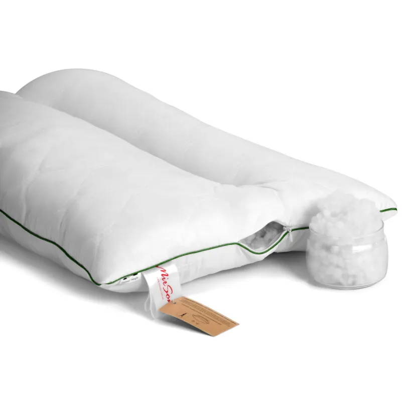 Подушка ортопедическая Premium Eco Aloe Vera №147 EcoSilk микросатин (средняя) - 4