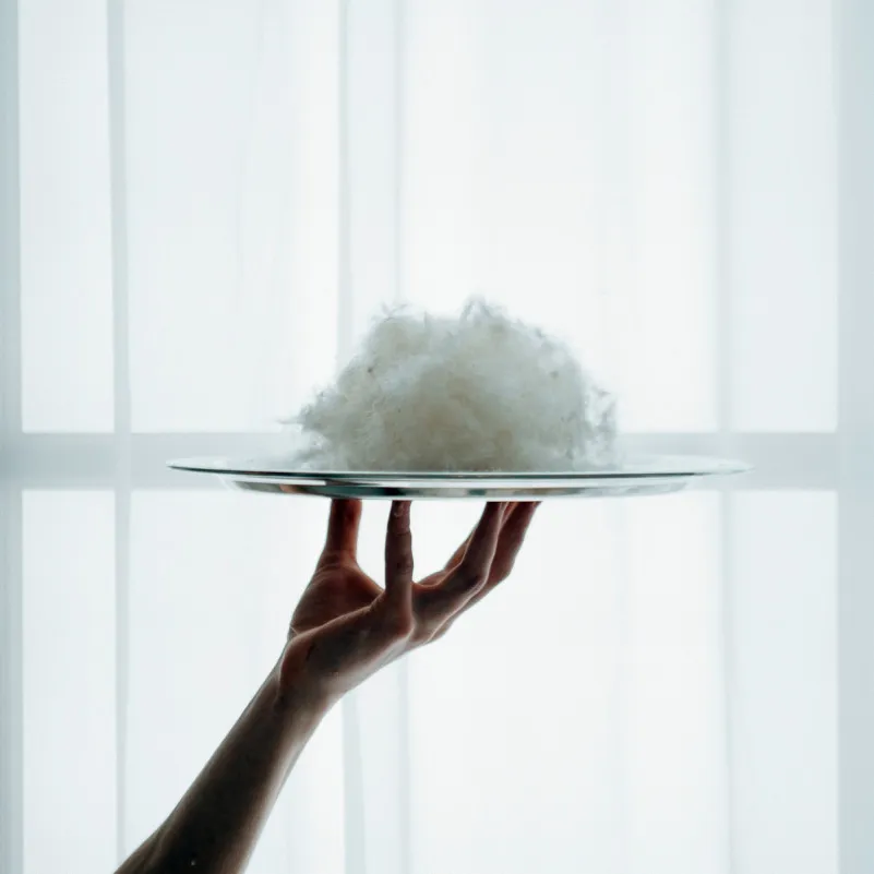 Подушка пуховая DeLuxe Hand Made №900 100% пух Deluxe class тик Standart (низкая) - 19