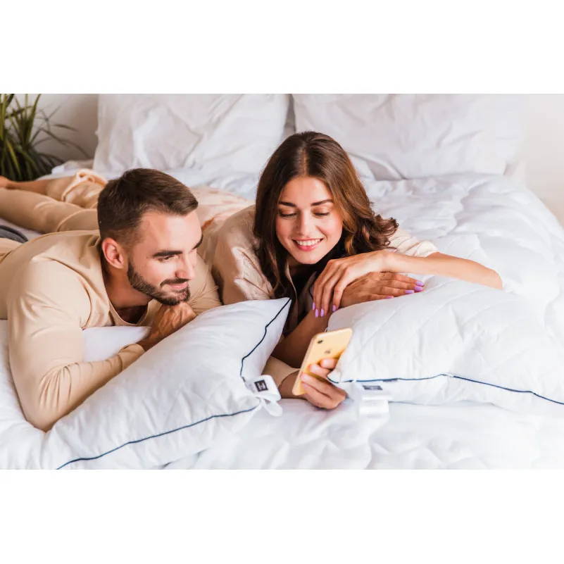 Подушка антиалергенна "Royal" №120 EcoSilk бавовна (пружна) - 8