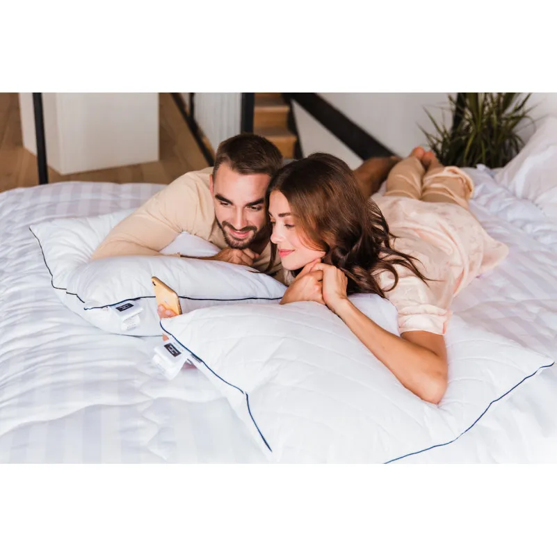 Подушка антиалергенна "Royal" №120 EcoSilk бавовна (пружна) - 9