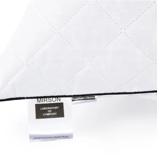Подушка антиалергенна "Royal" №120 EcoSilk бавовна (пружна) - 4