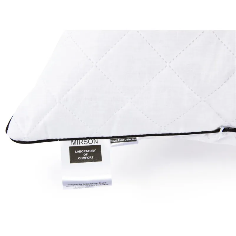 Подушка антиалергенна "Royal" №120 EcoSilk бавовна (пружна) - 3