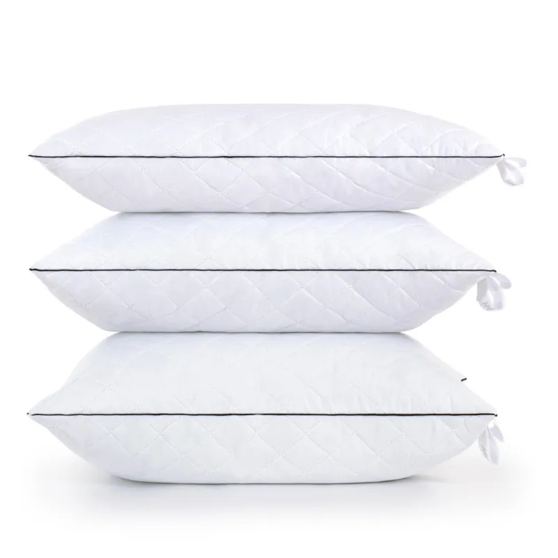 Подушка антиалергенна "Royal" №120 EcoSilk бавовна (пружна) - 4