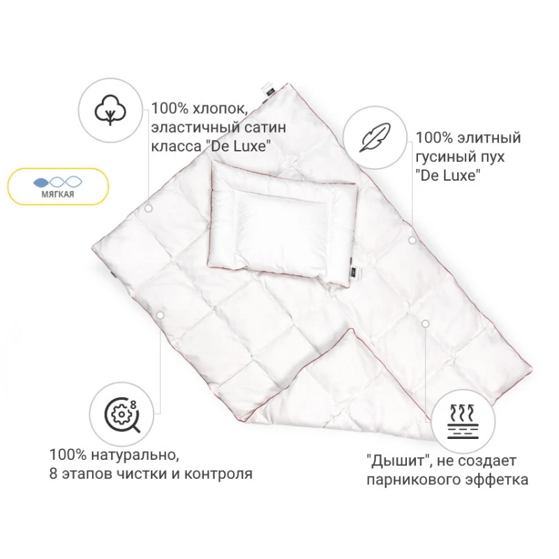 Набір дитячий зимовий №876 Малюк Deluxe пух - 1