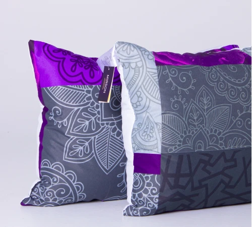 Набор антиалергенных подушек EcoSilk №5327 Print Line Apricot средние - 2