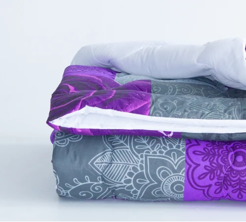 Ковдра антиалергенна EcoSilk Зима №5204 Print Line Apricot - 2