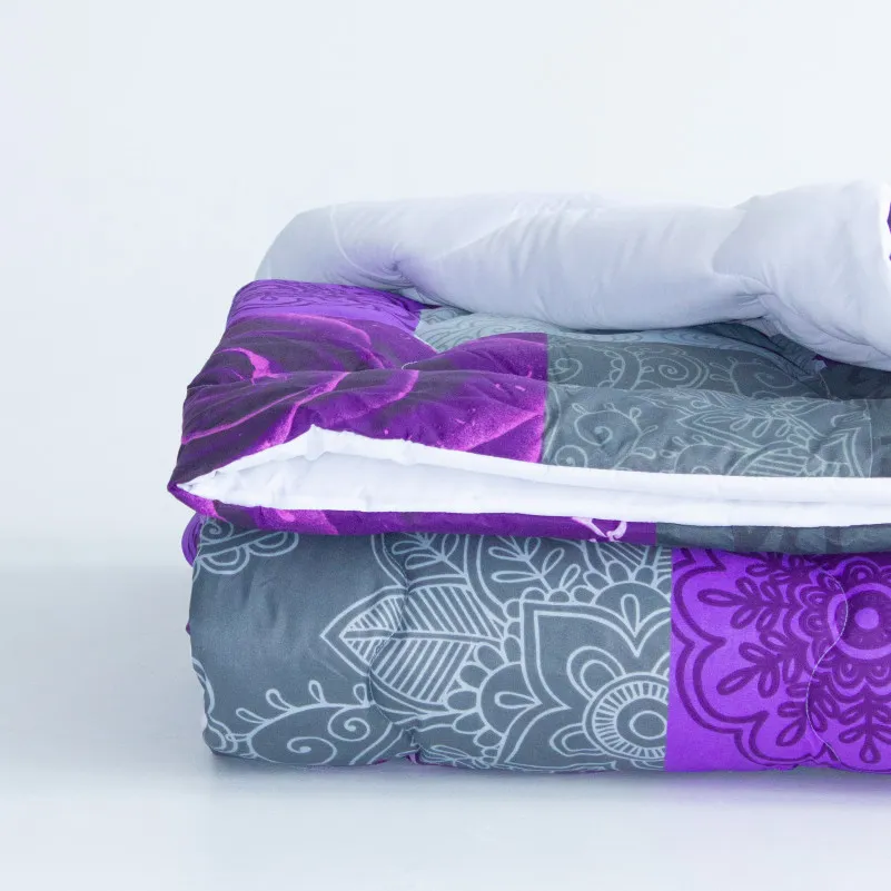 Ковдра антиалергенна EcoSilk Зима №5204 Print Line Apricot - 1