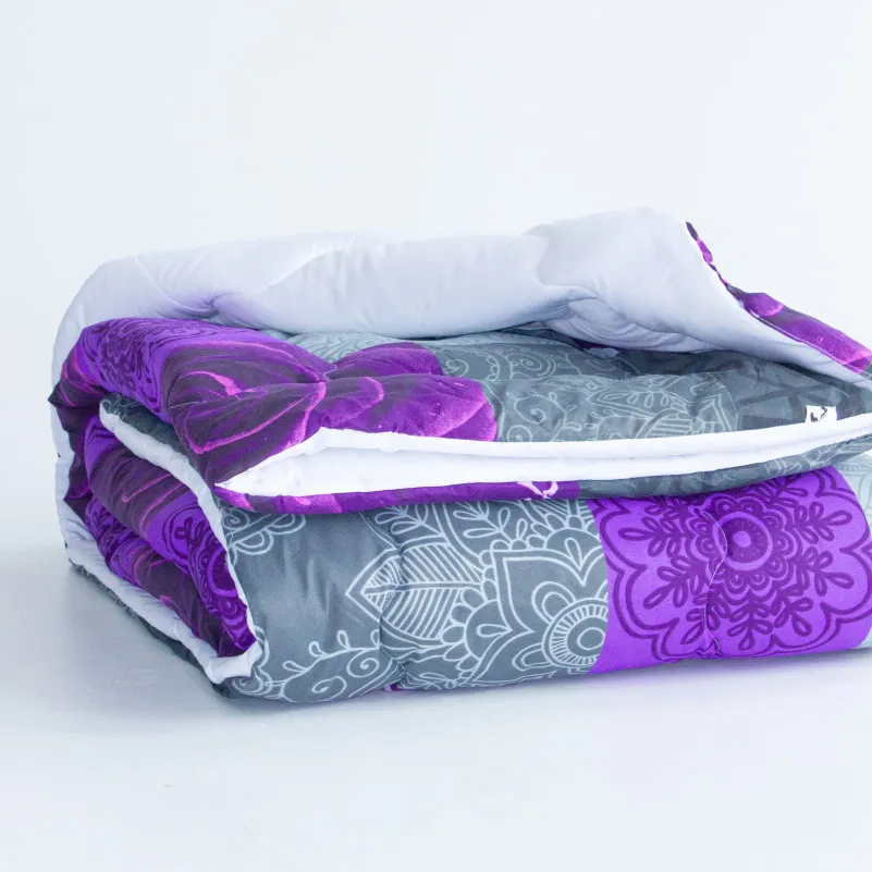 Ковдра антиалергенна EcoSilk Зима №5204 Print Line Apricot - 4