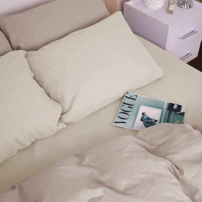 Комплект постельного белья JUNIOR Фланель 007-004 Milk/Cappuchino - 5