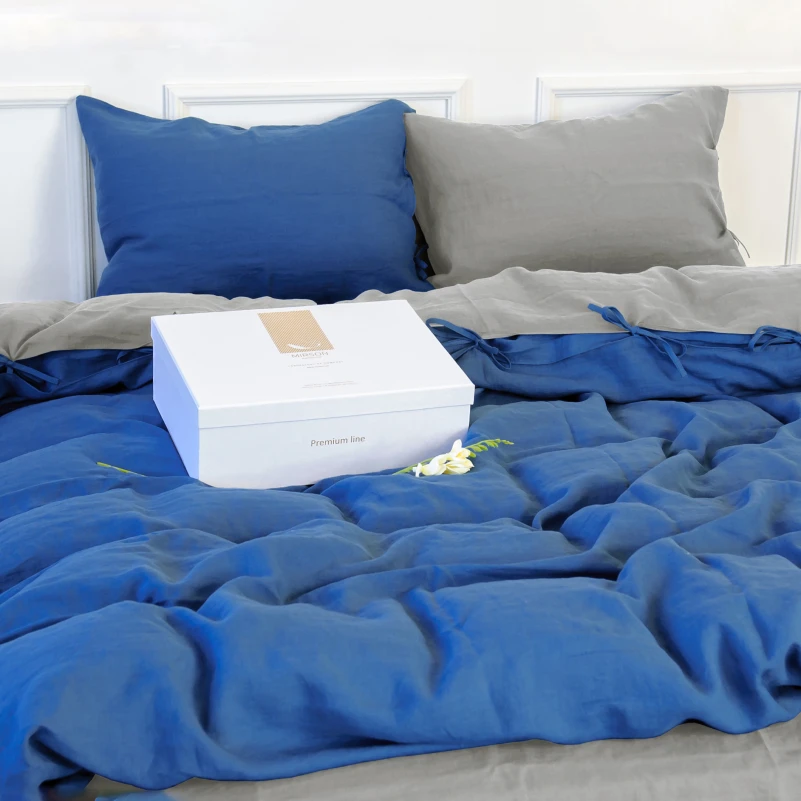 Наволочка Лен Organic Natural Line "Aquamarine" - 2