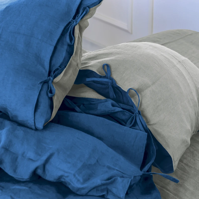 Наволочка Лен Organic Natural Line "Aquamarine" - 6