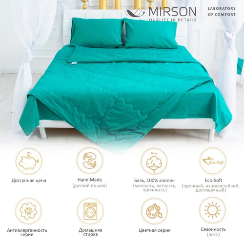 Ковдра антиалергенна Літня з Eco-Soft №2337 Caterina - 2