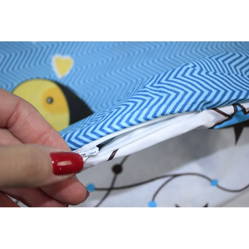 Комплект постельного белья MirSon Ranforce Elite 17-0518 Cat-dog blue - 3