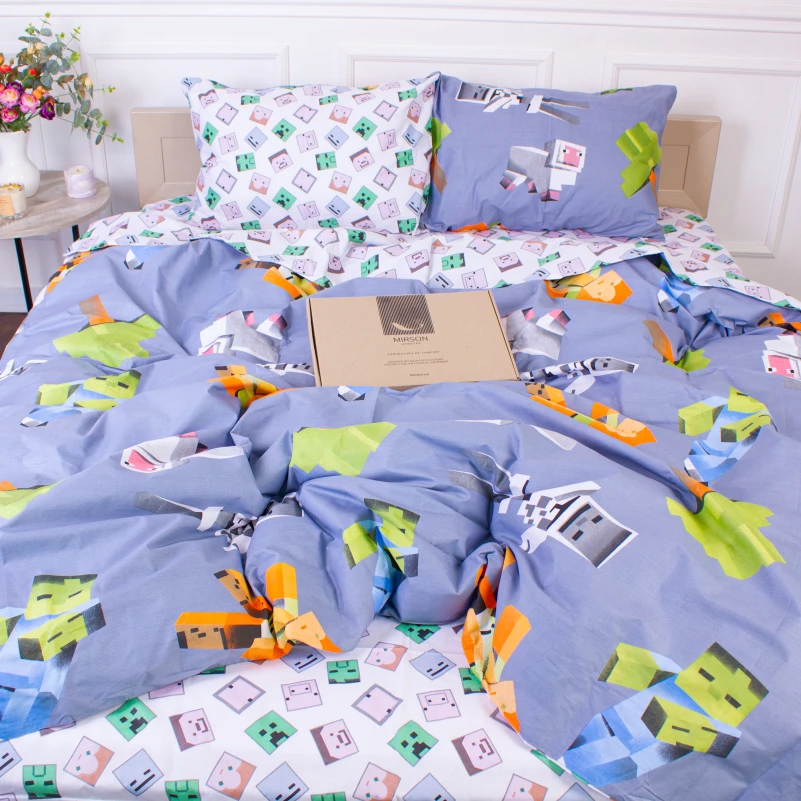 Комплект постельного белья MirSon Ranforce Elite 17-0467 Boy's Minecraft