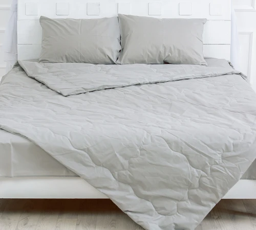 Одеяло антиаллергенное Light Gray №2304 Ecosilk бязь (летнее)