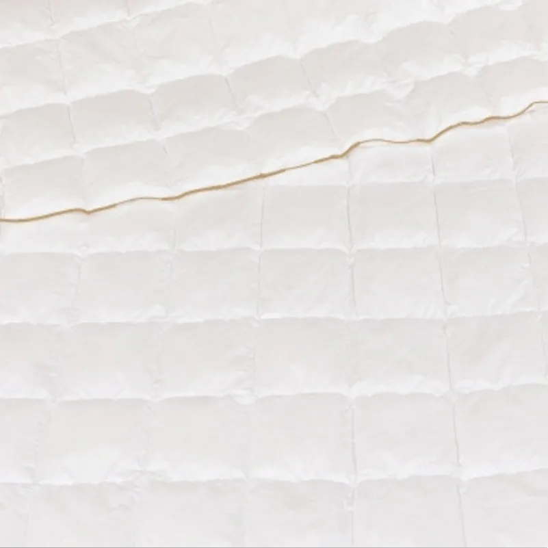 Одеяло пуховое кассетное Raffaello №050 серый пух Standart / 10% перо тик Premium (летнее)