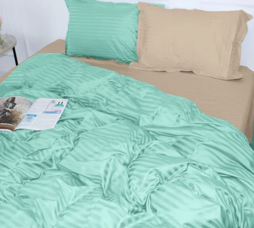 Постельное белье Satin Stripe 30-0014 + 30-0004 Aivengo