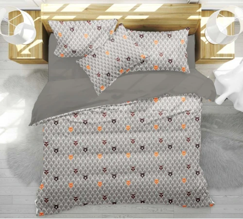 Комплект постільної білизни Бязь 17-0526 Fabulous forest grey