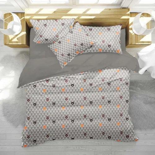 Комплект постільної білизни Бязь 17-0526 Fabulous forest grey