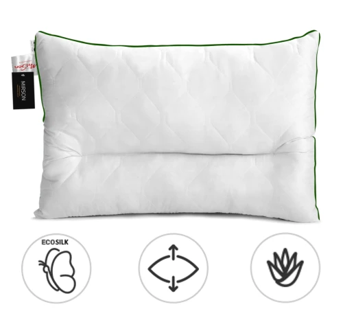 Подушка ортопедична Premium Eco Aloe Vera №147 EcoSilk мікросатин