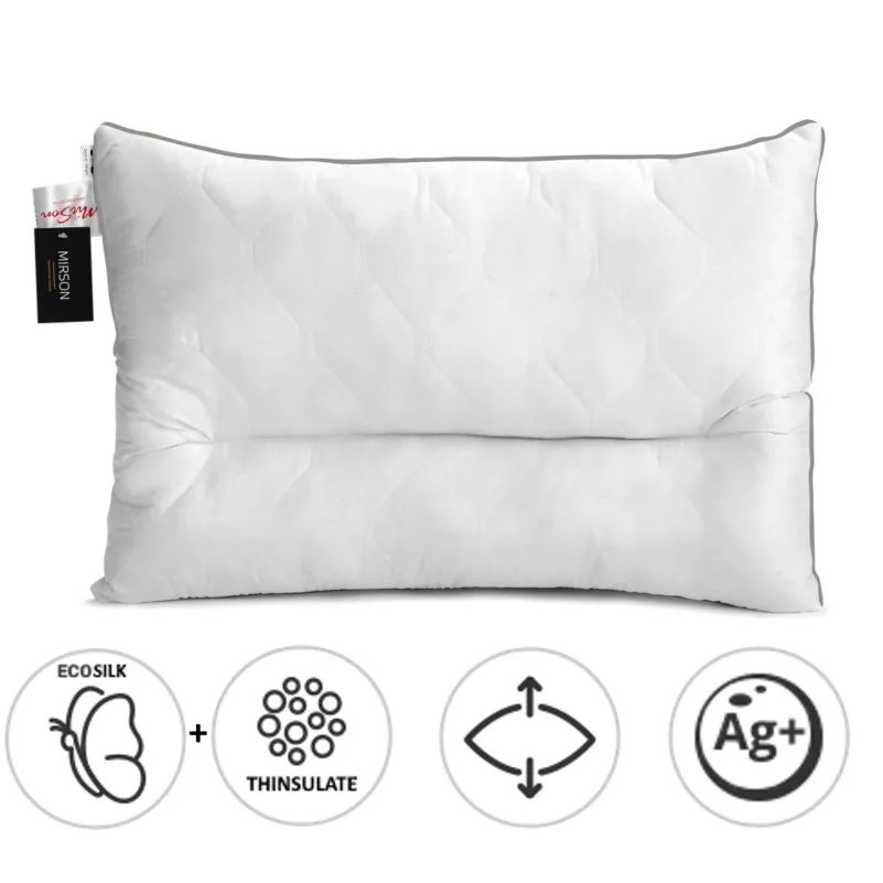 Подушка ортопедична №181 DeLuxe Silver (СЕРЕДНЯ)