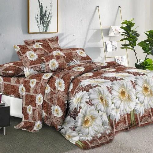 Комплект постільної білизни 100% поліестер 15-0195 Foggia