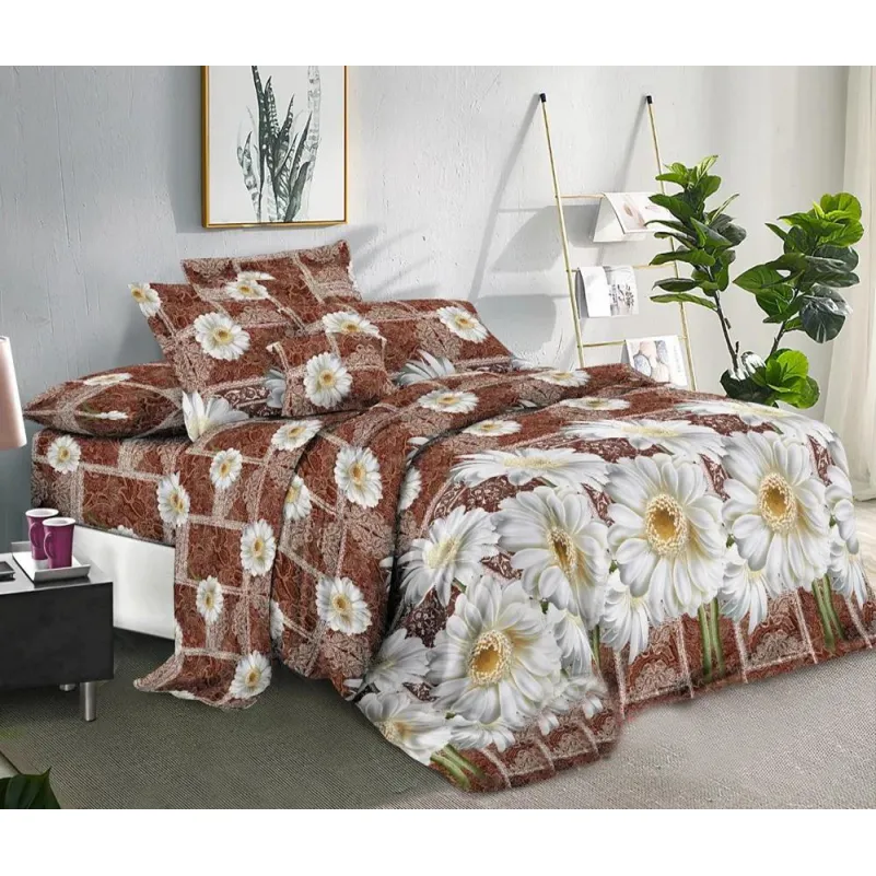 Комплект постільної білизни 100% поліестер 15-0195 Foggia